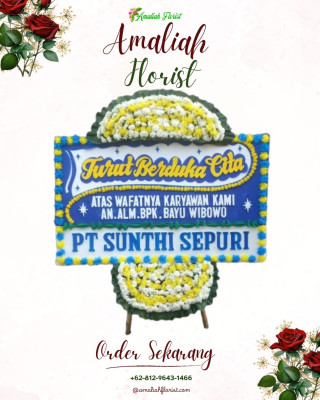 Papan Bunga Duka di Melagi