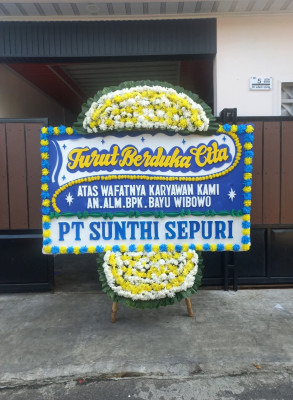Papan Bunga Duka di Melagi