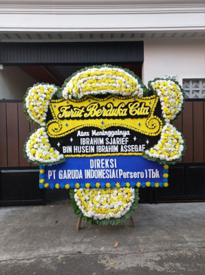 Papan Bunga Duka di Melagi