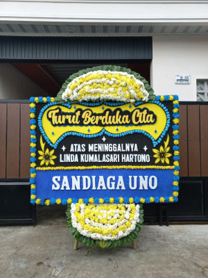Papan Bunga Duka di Melagi